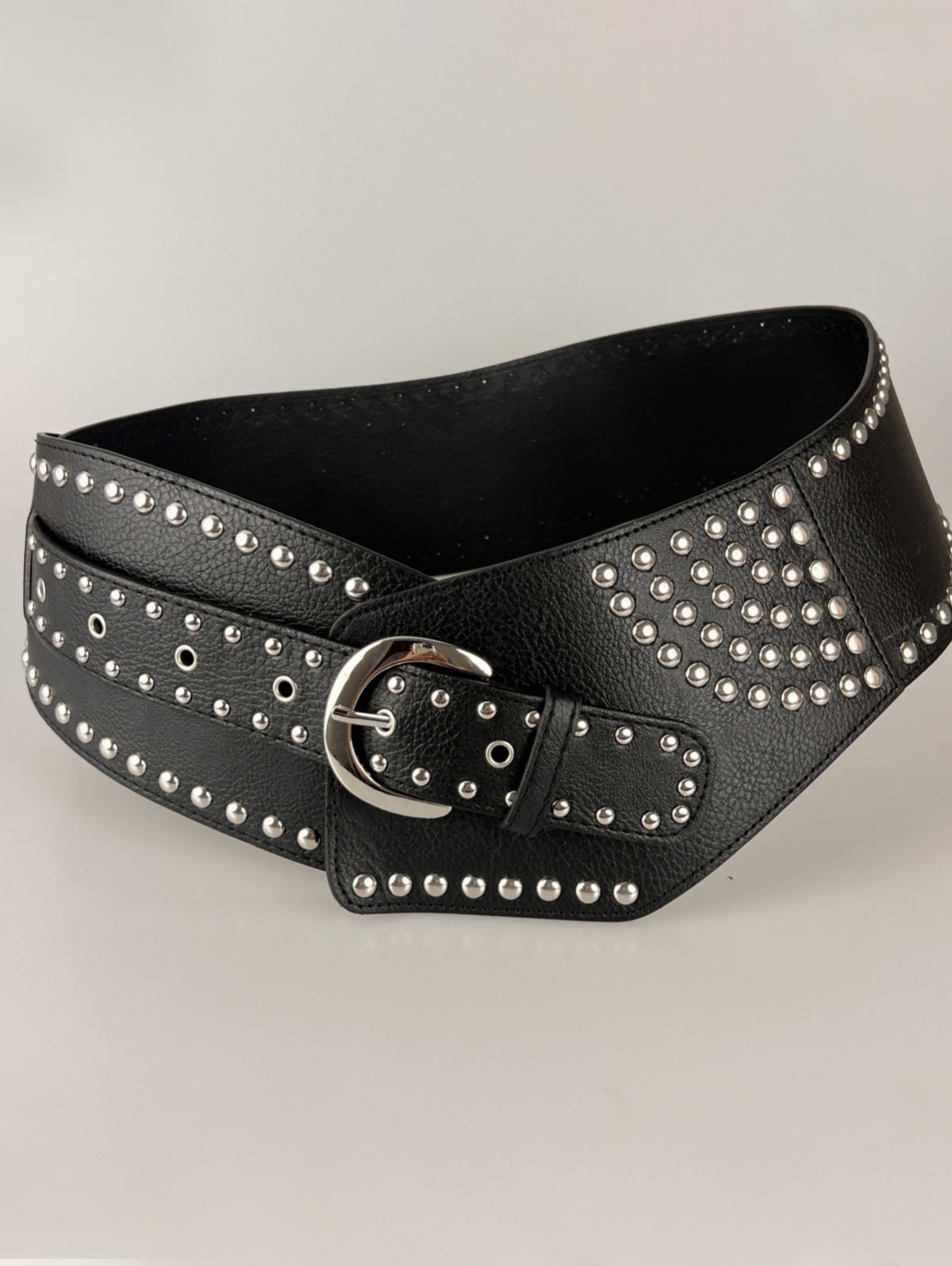 Western PU Leather Studded Decorative Girdle Belt