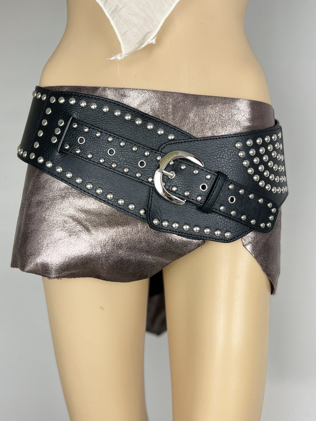 Western PU Leather Studded Decorative Girdle Belt