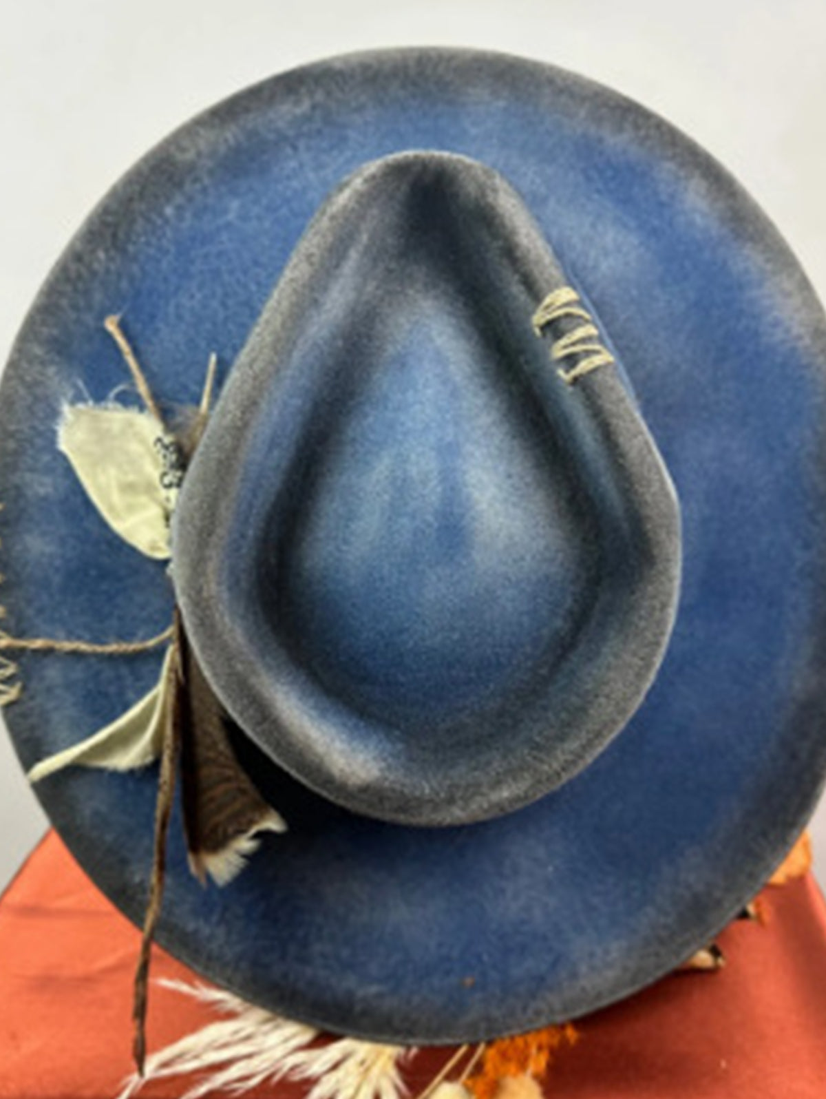 Western Make Old Woven Pure Wool Felt Hat