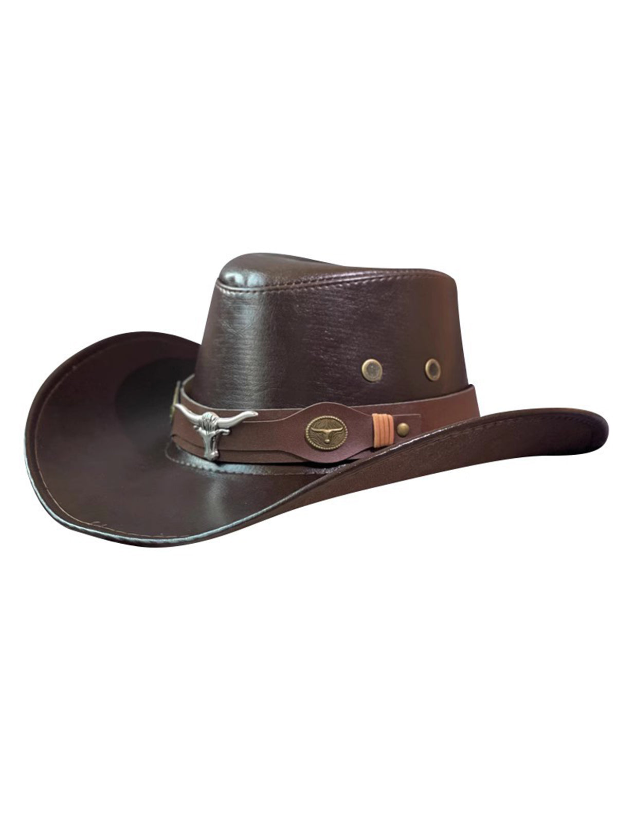 Western PU Leather Belt Decor Cowboy Hat
