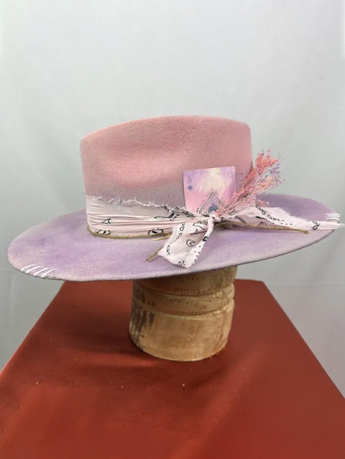 Western Make Old Woven Pure Wool Felt Hat