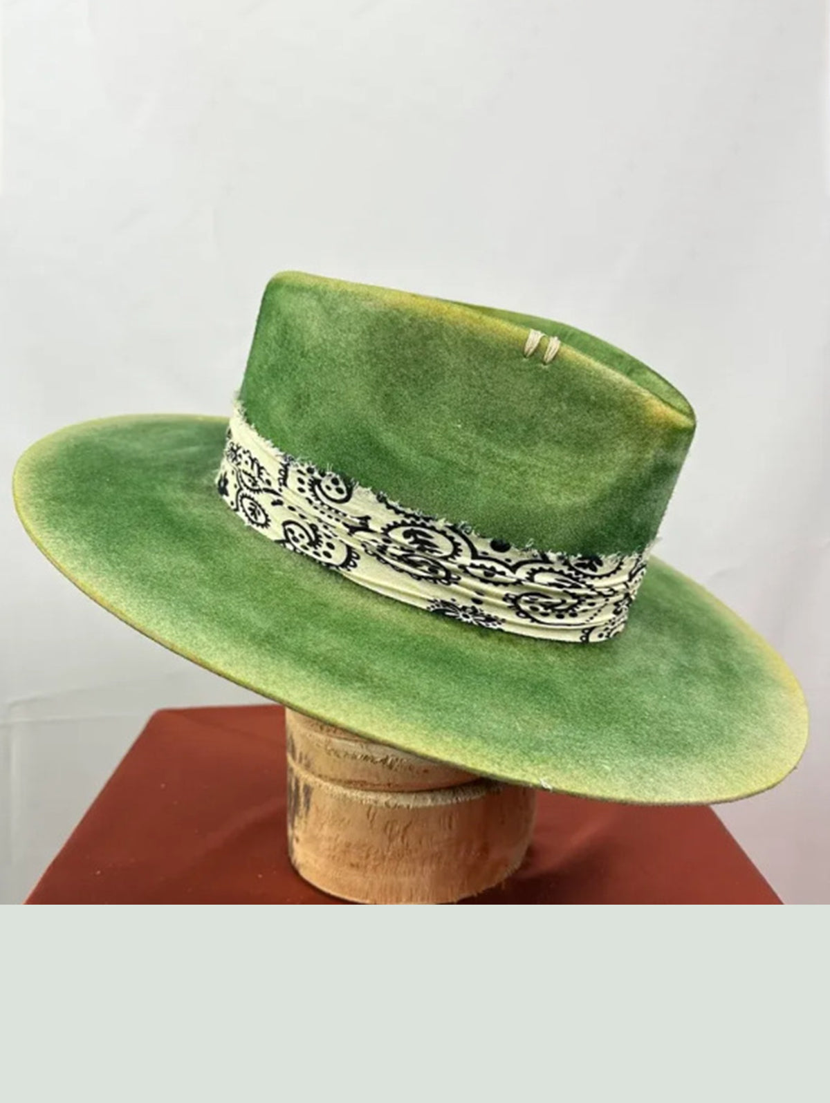 Western Make Old Woven Pure Wool Felt Hat